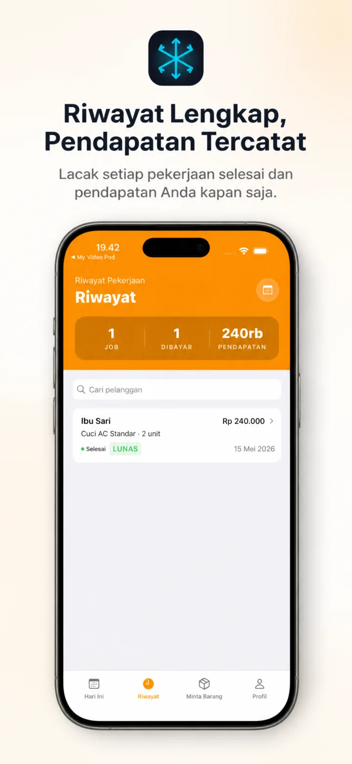 Riwayat & pendapatan